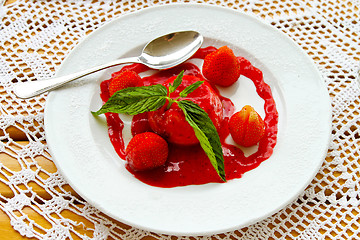 Image showing Desert panna cotta