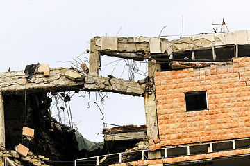 Image showing Collapsed building