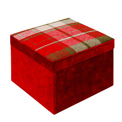 Image showing Red plush box