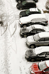 Image showing Snow parking