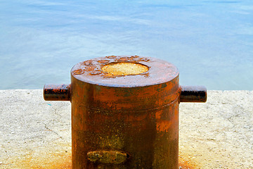 Image showing Rusty bollard