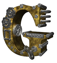 Image showing steampunk letter g