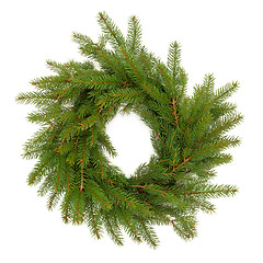 Image showing Spruce Fir Pine Wreath