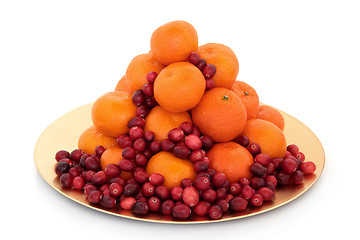 Image showing Cranberry and Mandarin Fruit