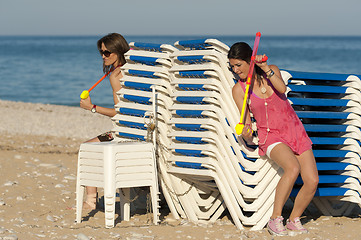 Image showing Beach fun