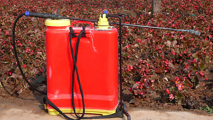 Image showing Red sprinkler