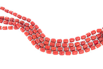 Image showing Bright plastic necklace