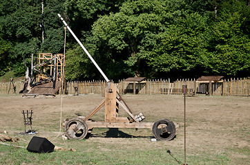 Image showing Medieval catapult