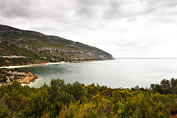 Image showing Landscape in the natural Park of Arrabida.