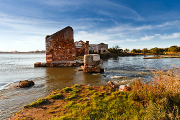 Image showing Ruins of an old water mill.