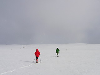 Image showing desolate skiers