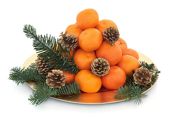 Image showing Christmas Mandarin Fruit