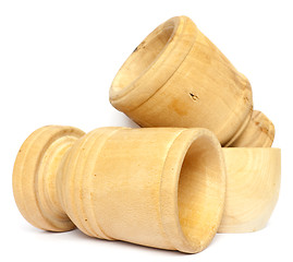 Image showing Wooden cups