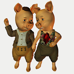 Image showing Mr. and Mrs. Pig