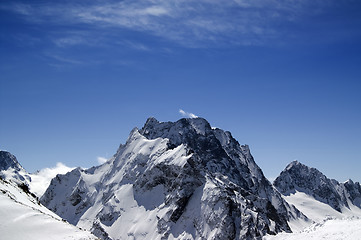 Image showing Caucasus Mountains. Mount Dombay-Ulgen.