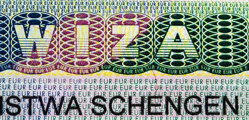 Image showing viza schengen (macro)