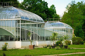 Image showing Botanical Gardens glass ceiling 