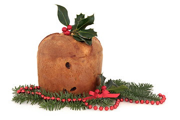 Image showing Panettone Christmas Cake