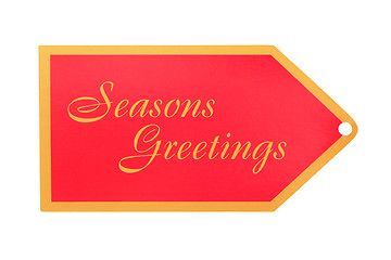 Image showing Seasons Greeting Gift Tag