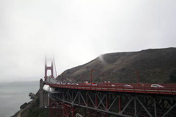 Image showing Foggy Golden Gate Bridge