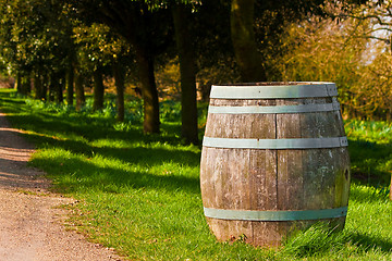 Image showing Wooden barrel