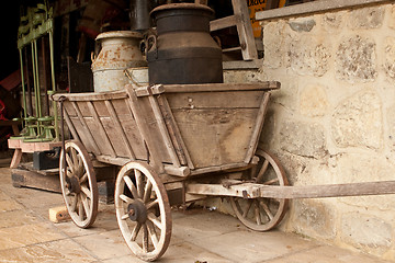Image showing wooden cart