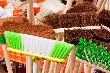 Image showing brooms