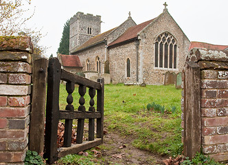 Image showing ampton church