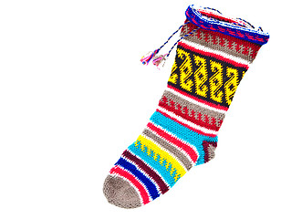 Image showing Woollen stocking