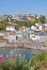Image showing View of Port Isaac bay in Cornwall