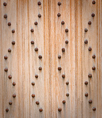 Image showing wooden door