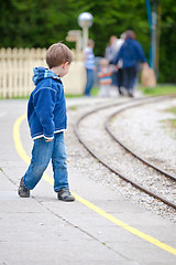 Image showing Waiting for train