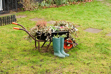 Image showing wheelbarrow