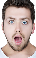 Image showing Surprised man