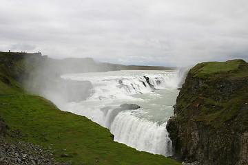 Image showing Gullfoss waterfalls