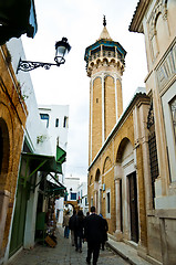 Image showing A street in Tunis