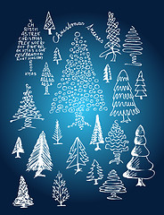 Image showing  christmas treeses