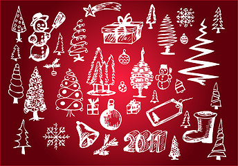Image showing christmas objects 