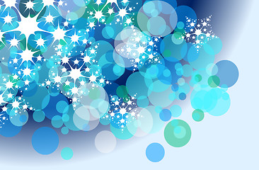 Image showing christmas snow flake background