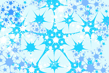 Image showing christmas snow flake background