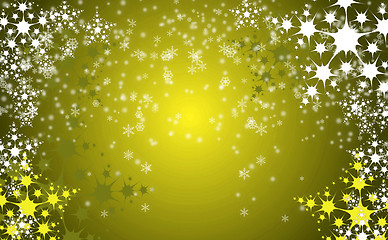 Image showing christmas background with snow flakes 