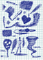 Image showing hand drawn creativity graphics