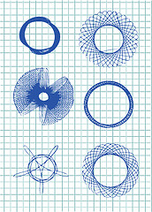 Image showing hand drawn circle symbols