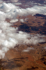 Image showing Clouds over desert