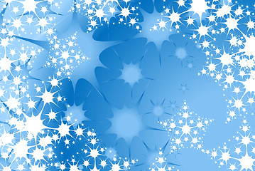 Image showing christmas snow flake background