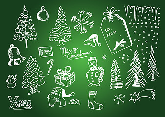 Image showing christmas objects