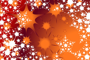 Image showing christmas snow flake background