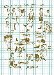 Image showing hand drawn people icons 