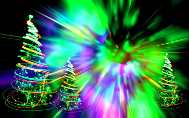 Image showing xmas trees 