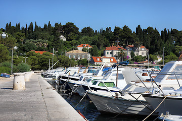 Image showing Boats at the mooring